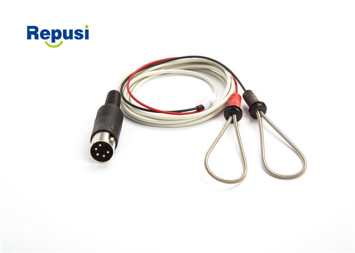 Wiederverwendbarer EMG Ring Electrodes Red And Black mit großem 5 Pin-LÄRM Runden-Standardverbindungsstück